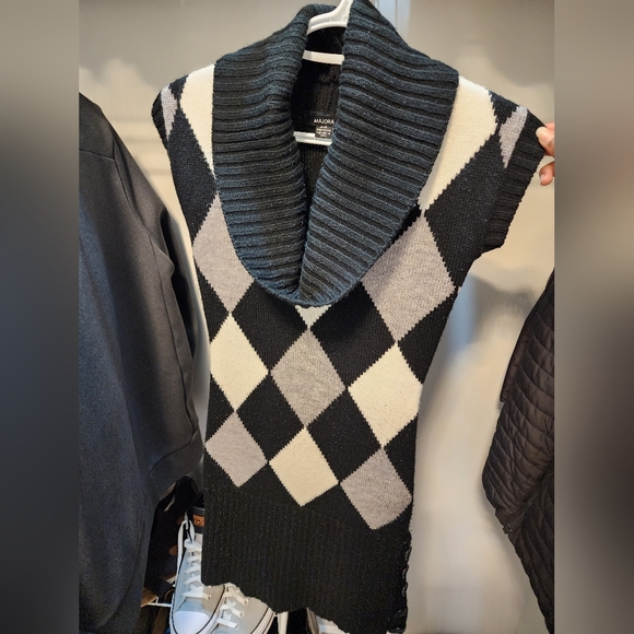 Majora Women's Fitted Cowl Neck Sweater Dress - Picture 9 of 12